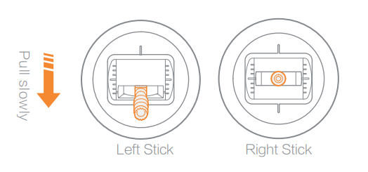 pull slowly down landing aircraft