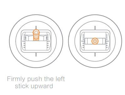 push the stick firmly